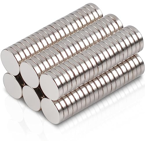 MIN CI Neodym Magnete Kleine 5 x 1mm, 120 Stück Mini Magnete Starke Runde Magnete Flach Magnete für Magnettafel Kühlschrank Magnet Whiteboard Foto Karte Zeitplan Büro