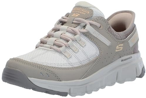 Skechers Summits at, CUMBRES EN Mujer, Taupe Synthetic/Mesh/Trim, 40 EU