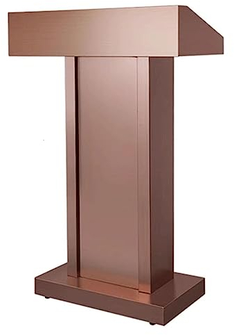 SAAKO Stehpult Edelstahl-Podiumsständer, robuste Rednerpulte, einfache Kirchenkanzeln, Büro, Veranstaltungspodium, Vortrag, Lehrerpodium, 50 x 32 x 110 cm fortschrittlich