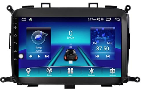 Para Kia Carens 2013-2018 Android 15 Carplay estéreo GPS Navi Sat Radio 9 pulgadas QLED Multimedia BT WiFi Control del volante