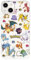 Schutzhülle kompatibel mit iPhone 15, offizielle Pokémon-Sticker und Pokeball zum Schutz Ihres Handys. Flexible transparente Silikonhülle mit offizieller Pokémon-Lizenz