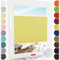 Schuette® Plissee ohne Bohren zum Kleben ● Thermo Kollektion: Sunflower (Gelb) ● 25x80cm (Breite x Höhe) ● Suprafix Faltrollo Klebehalterung ● Bequeme Rollo Montage inkl. Video