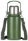 Insulated Water Bottle Metal Water Bottle 32oz/1000ml, Large Double Wall Metal Sports Water Bottle with Lid & Strap Design for Men, Women, for Gym Camping Hiking Travel Home Office, Green