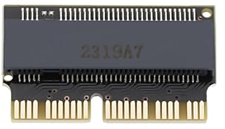 eMagTech NGFF M.2 NVME SSD-Adapterkarte Kompatibel mit MacBook Air A1465 A1466 (Jahr 2013–2016) Kompatibel mit Mac PRO (Ende 2013–2015) 22,3 x 13,2 mm
