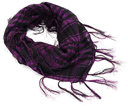 CHUYIX Damen Schal kariert 1Pcs Warm Weich Strickschal Karo Schal Kuscheliger Weicher Warm Weich Strickschal Karo Schal Mit Baumwolle Fransen Herbst Winter Halstuch