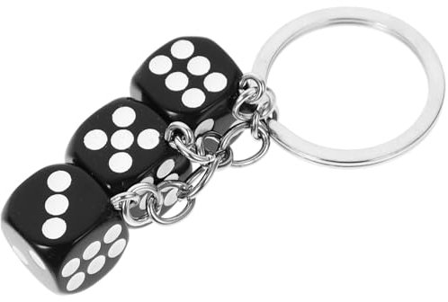 LIFKOME Schlüsselanhänger Aus Metall Cartoon Würfel Design Schlüsselanhänger Für Handtaschen Schlüsselring Auto Schlüssel Anhänger Rucksack