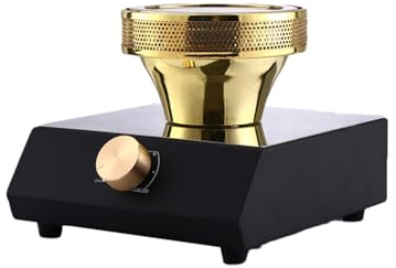 KOTUMY Halogen-Strahlheizung, Brenner, Herd, Infrarot-Wärme, Kaffee-Heizung, Herd für Siphon-Kaffeemaschine, klein, schwarz