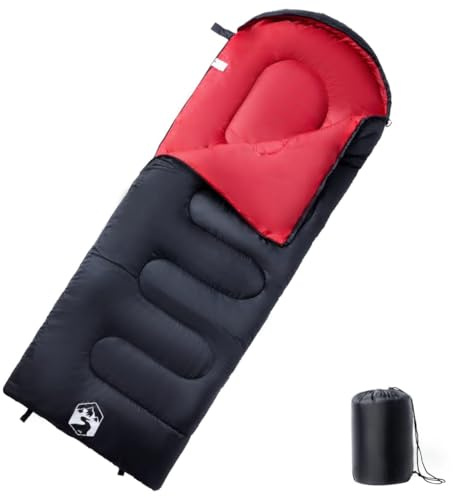 vidaXL Schlafsack, Deckenschlafsack für Erwachsene, Leichtschlafsack für Trekking Reisen Wandern Outdoor, Campingschlafsack 3-4 Jahreszeiten