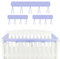 MZPOZB Krippenschienen-Abdeckung 3 Stücke Baumwolle Krippe Schutz Wrap Rand Anti-Biss Einfarbig Bett Zaun Leitplanke Schiene Abdeckung Sicher Zahnen Schutz Nestchen Babybett Umrandung(Purple)
