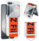 Coque de protection pour Samsung Galaxy Z Flip 6 5G - Avec film de protection d'écran - Fine et pliable - Mat - Avec anneau en nylon - Dragonne - Anti-chocs - Pour Samsung Z Flip6 - Blanc
