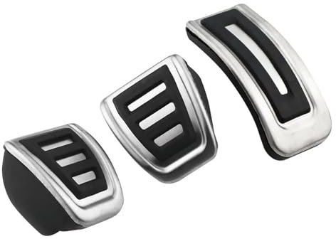Auto Pedale Für VW Für Golf 3 4 Für Polo 9N3 Für SKODA Für Octavia Edelstahl Auto Pedale Pedal Abdeckung Fußstütze Pedale(MT)
