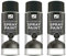 SDMAX black Satin Spray Paint For Wood, Plastic And Metal, Non-Cracking, Fast Drying, Durable Construction, Portable And Lightweight, Satin Finish, Multipurpose Use, 400ml (3PCS)