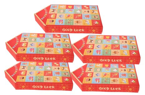 Garneck 5stücke Teiliger Adventskalender Zum Befüllen Papier-geschenkboxen Für Süßigkeiten Diy Dekorationen Für Weihnachtsfeiern Partygeschenke Leere Countdown-kalenderboxen