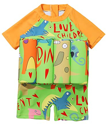 Zeiayuas Baby Boys Girls Swimsuit Sun Protection Swimwear Swimsuits Summer Swimming Costume for Children One Piece Flotation Swimsuit Floating Sunsuit Swimming Costume