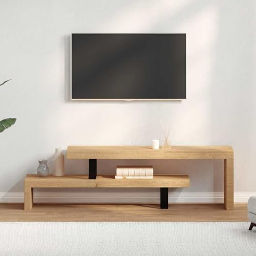 HEFZGDB TV-Lowboard Massivholz Mango Fernsehtisch Tv Lowboard Fernsehkommode Fernseher Unterschrank für Gästezimmer Erholungsraum Wohnbereich Büro