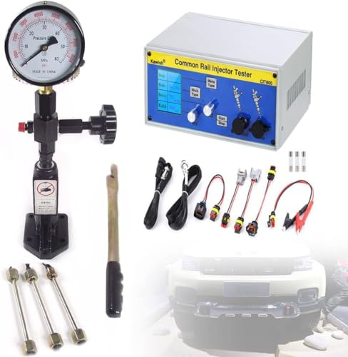 VitalisWorks Common Rail Injector Tester Kit,Multifunction Diesel Common Injector Tester,Multifunction Professional Diesel Nozzle Tester,Fuel Injector Tester,Injector Check Device