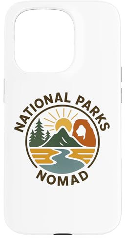 National Parks Nomad – Scenic Outdoor Travel Design Case for iPhone 15 Pro