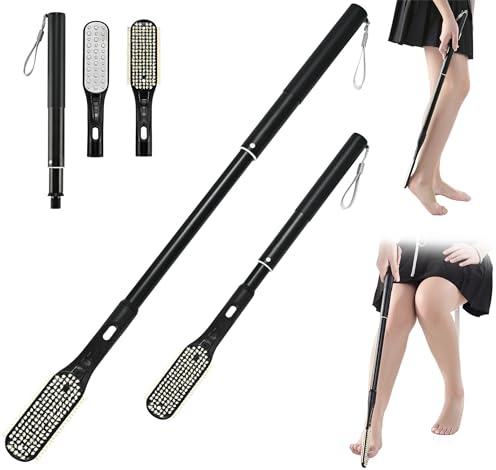 Brosse de Nettoyage pour les Orteils, Brosse Télescopique pour Pieds de Douche, Brosse de Douche pour Pieds pour un Nettoyage en Profondeur et l'Exfoliation pour Femmes, Hommes et Personnes Âgées