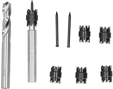 RepiceFinem 9pcs Spot Weld Cutter 3/8 pouces Bit de forage à double face Kit d'outils de coupe en métal idéal idéal pour éliminer les panneaux soudés ou les plaques métalliques