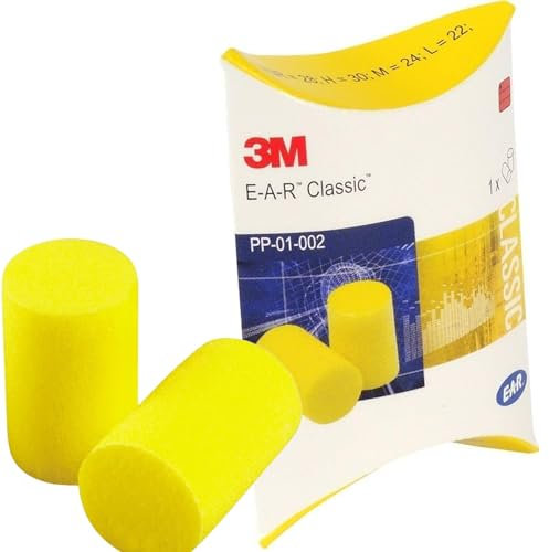 3M Ear Plugs, 50 Pairs Individually Boxed, Yellow, SNR = 28dB - Foam Ear Plugs for Sleeping and Protection Earplugs