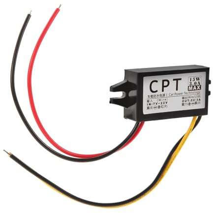 Gadpiparty Convertidor de Voltaje Estabilizador 12v a 3v 3.3v 4.2v 5v 3.7v 9v para Automóviles Módulo Compacto de Salida Estable y Instalación