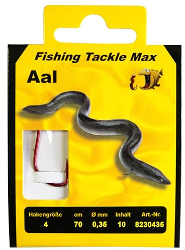 Fishing Tackle Max Haken Geb. Aal 04 Ø 0,35 mm Inh. 10 STK.