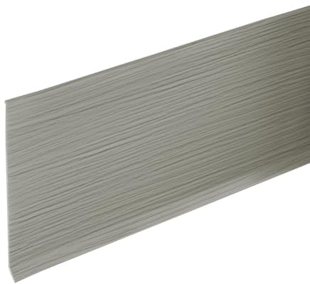 QUARKZMAN 20ft x 6 Sockelleiste Abdeckleiste Peel And Stick Flexible Leisten Trims Selbstklebende PVC Wand Sockelleiste Cove Base Sockelleisten Für Wände Ecke Grau Holzoptik