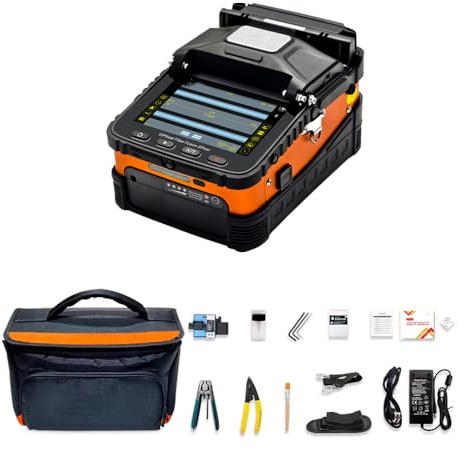 RUIASAHITE SM&MM Automatique FTTH Fibre Optique Soudage Épissure Fibre Optique Fusion Splicer Ai-5 Pro Heating18S Épissure 8S