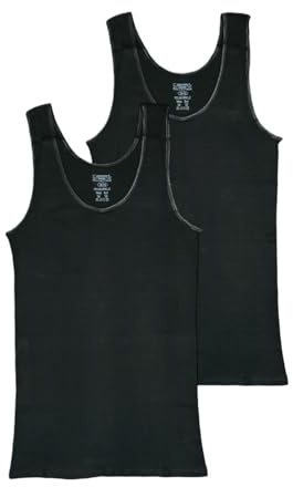 Toker Collection Damen Unterhemd, 100% Baumwolle, 2 Stück, Rundhalsausschnitt, Reguläre Passform, Klassisch