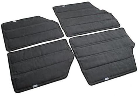 BTFWM pour Jeep, pour Wrangler JK 2012-2017 2/4 portes | isolation thermique du toit de voiture, coussin en coton, isolation de la lunette pour arrière, tapis en coton intérieur