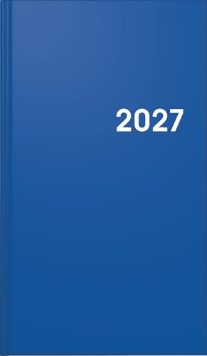 BRUNNEN Taschenkalender Mod. 756 2027 | A6, Kunststoff, blau