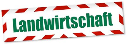 PantherPixel Magnetschild Landwirtschaft Auto Landwirt Landmaschine Magnetfolie Wetterfest Magnetisch 60 x 16 cm Standard