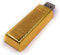 Imitation clé uSB 8Go en forme de lingot d'or