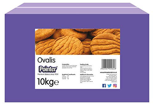 Pointer - Ovalis Dog Biscuits - Oven Baked Dog Biscuits, Perfect for Promoting Dental Health, 10kg Box