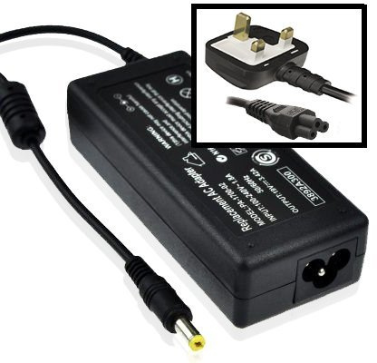 Express Computer Parts ECP 3rd Party Adapter for 19V 3.95A F TOSHIBA PA3715E-1AC3 AC Adapter Charger - ECP Replacement Laptop Charger with 2-pin UK Power Cable