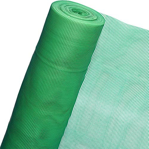 Malla de 1,2 m² en 1,2 m de ancho x 1 m de rejilla de plástico para valla de jardín de animales pequeños, malla de 5 mm verde (B05/120)
