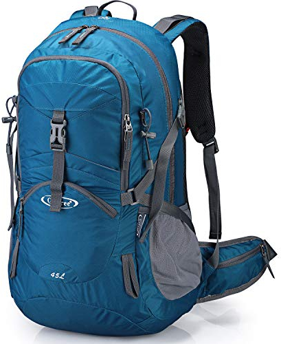 G4Free 45L Wanderrucksäcke mit Regenschutz Wasserdicht Trekkingrucksack Reiserucksack Outdoor Camping Bergsteigen Wandern für Herren Damen