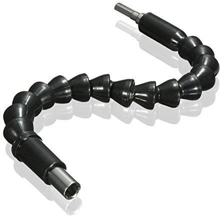 Extensión flexible para brocas, vástago hexagonal de 1/4Destornillador de 11,6 pulgadas Extensión flexible del zócalo con punta de eje de transmisión de conexión rápida magnética
