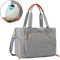 mommore Breast Pump Bag Diaper Tote Bag with 15 Inch Laptop Sleeve Fit Most Breast Pumps like Medela, Spectra S1,S2, Evenflo Grey Size: L