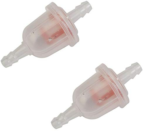 2X FILTRO A BENZINA PER TUBO 5MM - 6MM CARBURANTE MOTO TAGLIAERBA TOSAERBA decespugliatore