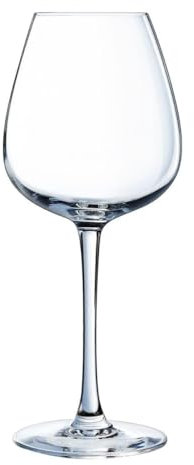 Cristal D'Arques Boîte de 4 verres à vin Cristalin 47 cl Adapté au réfrigérateur Fabriqué en France