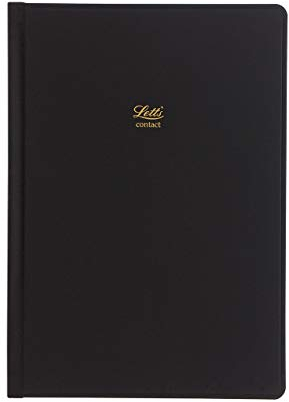 Letts Icon A5 Adressbuch schwarz
