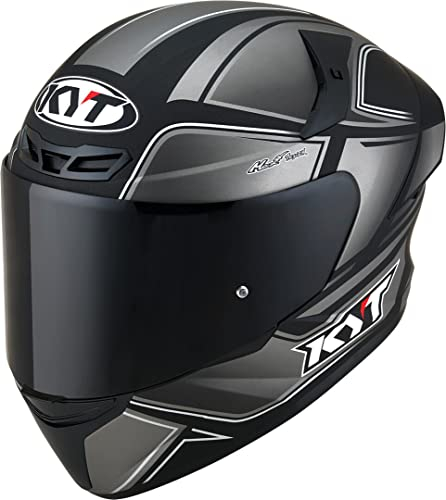 KYT TT Course Tourist Helm (Grey/Black,L (59/60))