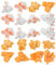 EXCEART 20 Stück Künstliches Popcorn Harz Popcorn Dekoration Popcorn Girlande Popcorn Modell Set Werbung Foto Requisite für DIY Ohrring Armband Neacklace Zubehör Gemischte Farbe