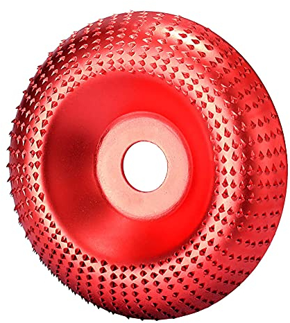 Holzschnitzscheibe Holz,MZSM Holz Winkelschleifscheibe Schleifen Disc Carving Tool, Wolfram Stahl, Holzraspel für Winkelschleifer,100mm Sanding Wheel,Abrasive Disc