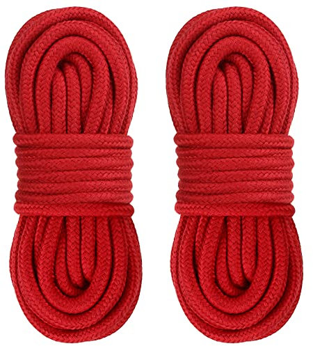 LIHAO 2x 10m Bondageseil Bondage Seile Fesselseil BDSM, Rot