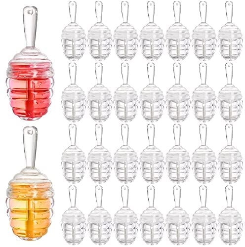 DEAYOU Leere Lipgloss, transparente Lippenstift-Pinselflaschen für Make-up, 6 ml, 30 Stück, Transparent