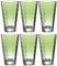 LEONARDO HOME 025904 Trinkglas OPTIC 6er-Set 300 ml hellgrün, Glas, Grün