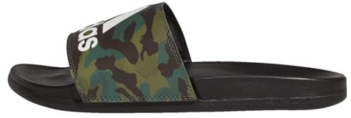 adidas Unisex Adilette Comfort Slides, Core Black / Core Black / Cloud White, 6 UK