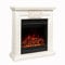 Klarstein Frosty Peak - Caminetto Elettrico con Potenza di Riscaldamento di 1800 W, Camino Finto con Timer, Temperatura: da 10 a 30 °C, Effetto Fiamma LED, Telecomando Incluso